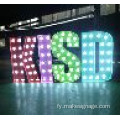 Oanpaste marquee letterljochten